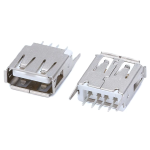 Conector USB Hembra 2.0 Tipo A, Vertical para Placa
