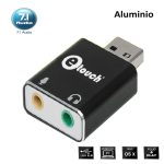 Tarjeta de Sonido USB 7.1 Canales de Aluminio