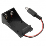 Caja de Soporte para Batería 9V con Plug de Poder