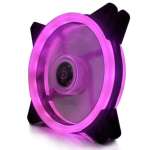 Ventilador de Doble Apertura para Gabinete Gamer con Leds Purpura 120X120X25mm
