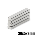 Imán de Neodimio Rectangular 30X5X3MM N35 - Image 2