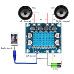 Amplificador de Potencia de Audio Estéreo Digital 30W + 30W, 2.0 Canales, 8-24VDC 3A, XH-A232 - Image 4