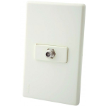 Placa Armada con Entrada para TV Coaxial Color Blanco Plata Eagle - Image 2