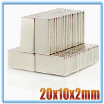 Imán de Neodimio Rectangular 20X10X3MM N35 - Image 2