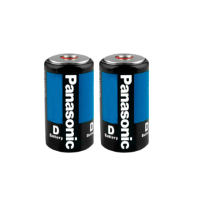 Par de Baterías Zinc-Carbón Tipo D, Panasonic