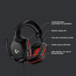 Audífonos Alámbricos Gamer con Micrófono, Plug 3.5mm, Logitech G332 - Image 2