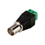 Conector BNC Hembra con Salida +/- de 2 Terminales para Cámara