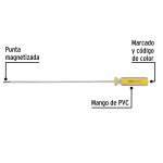Desarmador Plano 1/8 X 8″, Mango PVC, Pretul - Image 2