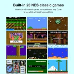 Miniconsola Portátil con 20 Juegos Clásicos NES, Salida AV, G6DD - Image 2