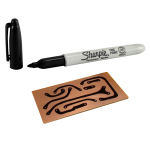 Marcador Sharpie Negro Punta Fina para Circuitos Impresos