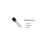 Transistor 2SA992 PNP, 120V 50mA, 500mW, 100MHz, TO-92 - Image 2