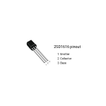 Transistor 2SD1616 NPN, 60V, 1 A, 750 mW, 160 MHz, TO92 - Image 2