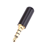 Plug de Audio Estéreo 3.5mm de Plástico, 4 Polos