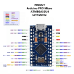 Placa compatible con Arduino Pro Micro ATmega32U4 – 3-6V/16MHz - Image 3