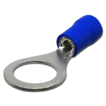 Terminal Eléctrica de Argolla, Color Azul para Cable 14-16AWG, RV2-10 - Image 2
