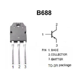Transistor de Potencia PNP 2SB688, 120V 8A - Image 2