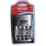 Cargador para Baterías AA, AAA y 9V, Motoma BC-2071