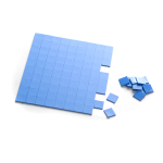 Paquete de 100 Almohadillas/Thermal Pad de Silicona para Disipar Calor de CPU y GPU, 1CMX1CMX1.5MM
