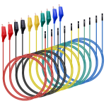 Juego de 10 Cables Puente Hembra a Pinza Tipo Lagarto, P1533LH