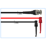 Cable de Prueba BNC Q9, para Osciloscopio con Doble Gancho de Prueba - Image 2