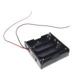 Porta Baterías para 4 Pilas AA con Cable de 15 cm