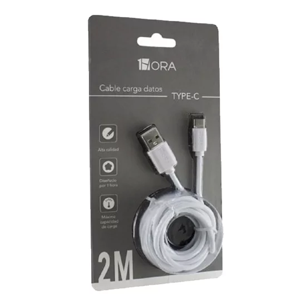 Cable USB tipo C a USB tipo C 1m para carga rápida y datos - Guatemala