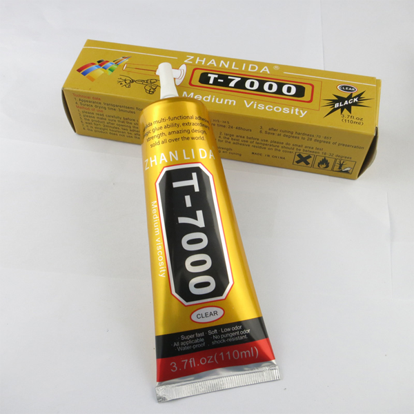 Pegamento T7000 Adhesivo Negro Tapas Pantallas Baterias 110m
