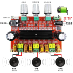 Placa Amplificadora de Audio Estéreo TPA3116D2, 50WX2 + 100W Subwoofer - Image 5