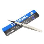 Pinza Antiestática de Acero Inoxidable, Punta de Fibra de carbono, ESD-259X