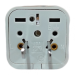 Adaptador Clavija Europea a Americana 10A 250V, Color Marfil - Image 2