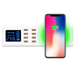 Cargador Inalámbrico Inteligente con 8 Puertos USB, SUNSHINE SS-309WD - Image 2