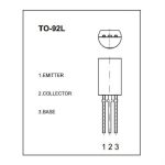 Transistor 2SA928, PNP, 30V, 2A, TO-92 - Image 2