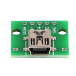 Conector Mini USB Hembra 2.0 con PCB