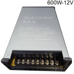 Fuente de Alimentación Conmutada 180-220VAC de 9 Borneras, 12VDC 50A, 600W