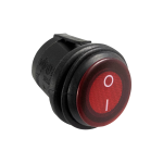 Switch Rocker Impermeable On-Off Redondo Rojo/Negro, 125VAC 13A – 250VDC 6.5A