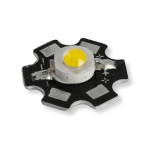 Led SMD 1W, 3.4-3.8VDC con Disipador de Calor, Color Blanco Cálido