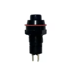 Switch Push Redondo ON-OFF, 6A 125VAC – 3A 250VAC, Color Negro