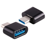 Adaptador OTG Tipo C 3.1 a USB 3.0 Hembra, Color Negro