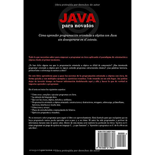 Libro En Español Java Para Novatos: Cómo Aprender Programación ...