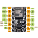 Placa de Desarrollo ESP32 WROOM 32U, WiFi + Bluetooth de 38 Pines, CP2102, Micro USB, Sin Cable - Image 5