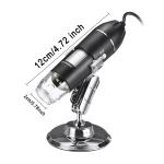 Microscopio Digital Ajustable 1600X, 2MP, 1080P, 8 LED, USB para PC y Smartphone con Puertos Micro USB y Tipo C - Image 4