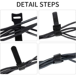 Juego de 10 Cinchos Sujetacables de Velcro - Image 2