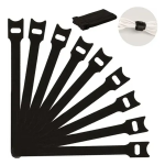 Juego de 10 Cinchos Sujetacables de Velcro