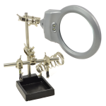 Tercera Mano con Lupa + Soporte para Cautín con Luz Led, MG16129-A - Image 3