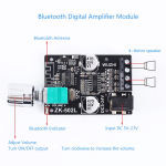 Placa Amplificadora de Potencia de Audio Digital, 2X50W, Bluetooth 5.0, ZK-502L - Image 4