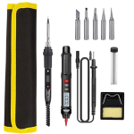 Kit de Cautín 80W + Mini Multímetro Tipo Bolígrafo + Accesorios