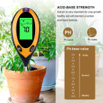 Medidor de PH del Suelo, Temperatura, Humedad y Luz Solar, 4 en 1 - Image 2