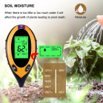Medidor de PH del Suelo, Temperatura, Humedad y Luz Solar, 4 en 1 - Image 4