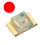 LED SMD Rojo 0805 1.8-2.2V, 20mA
