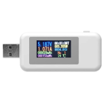 Tester Probador Voltaje y Amperaje Digital, Color Blanco, Keweisi KWS-MX18L